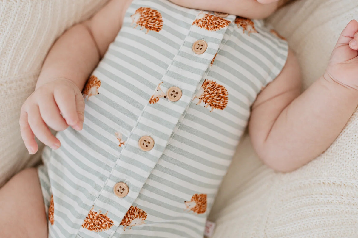 Forest Friends - Button-up Romper