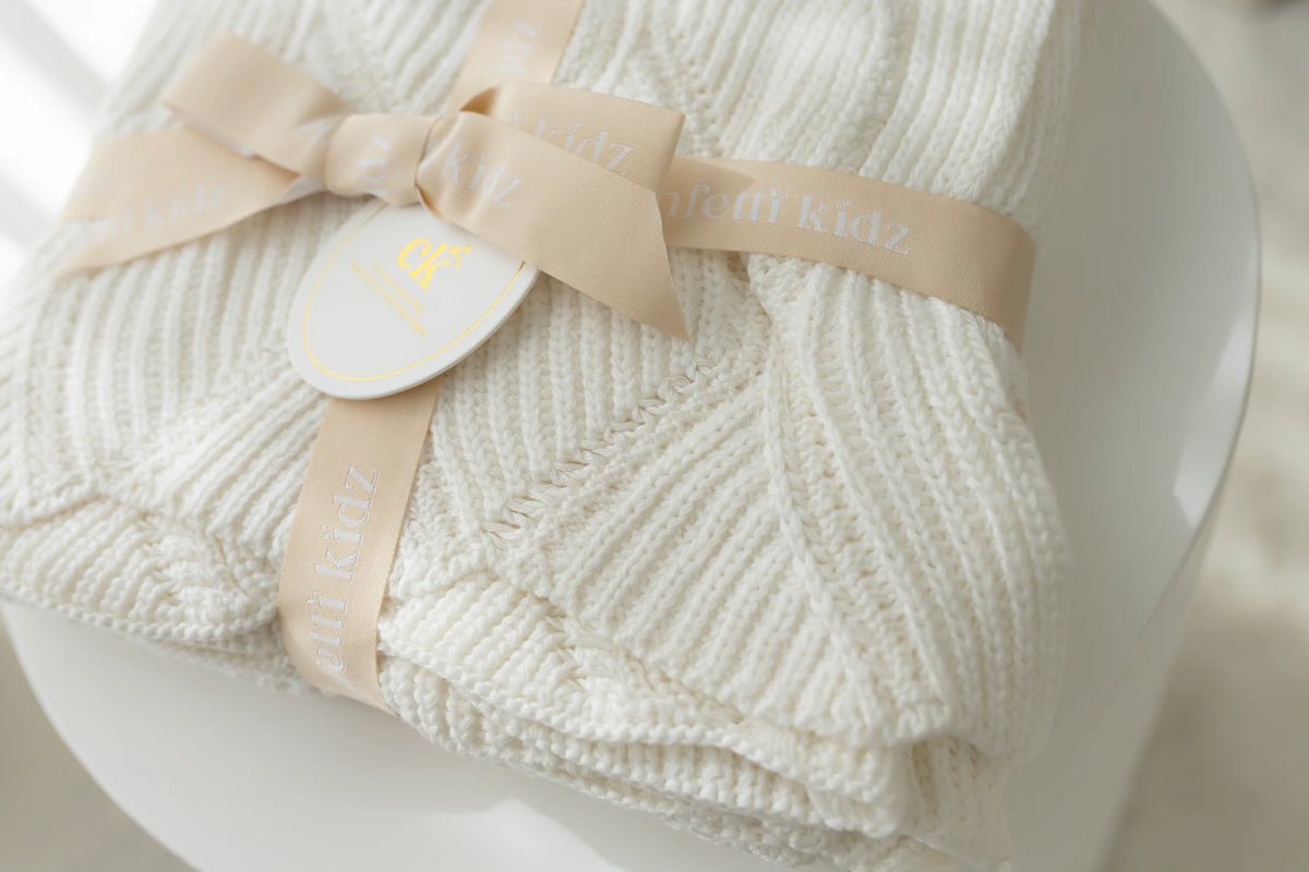 Keepsake Knit Blanket | Ivory