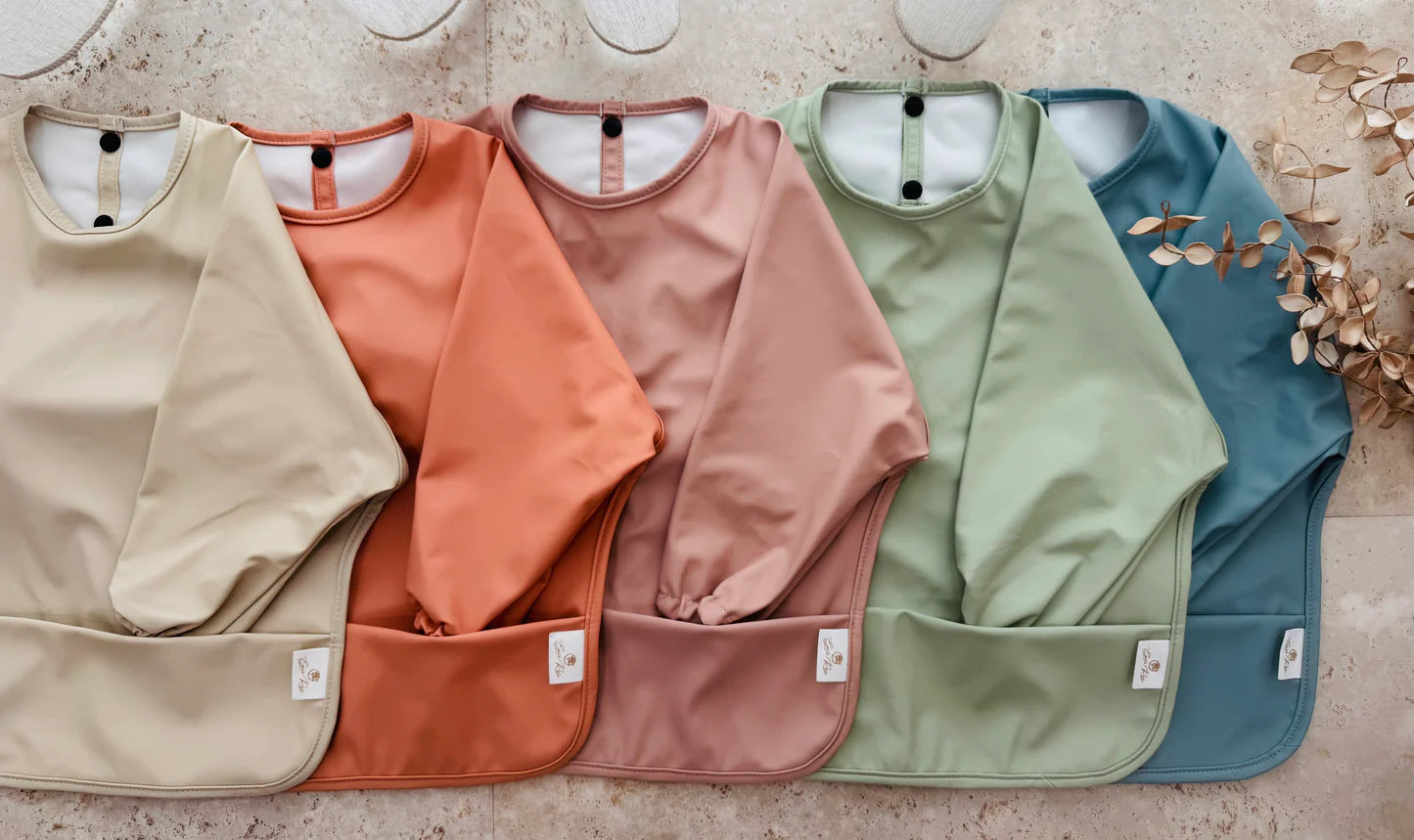 Long Sleeve Smock Bib - Small / Sage