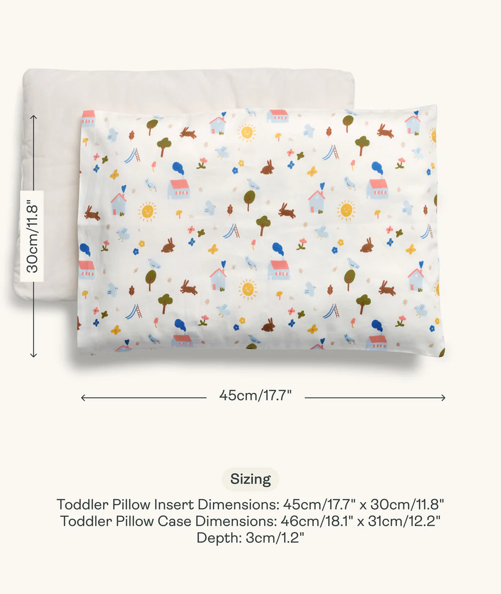 Organic Toddler Pillow and Case Daydream