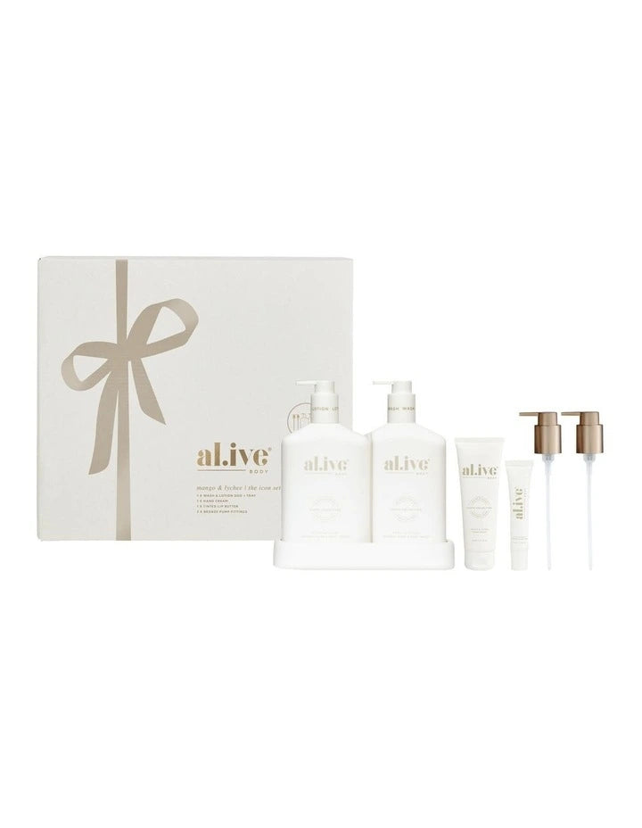 Al.ive Body The Icon Gift Set Mango & Lychee | Aster & Ruby