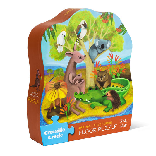 Classic Floor Puzzle 36 pc Outback Adventures by Crocodile Creek – kids educational puzzle