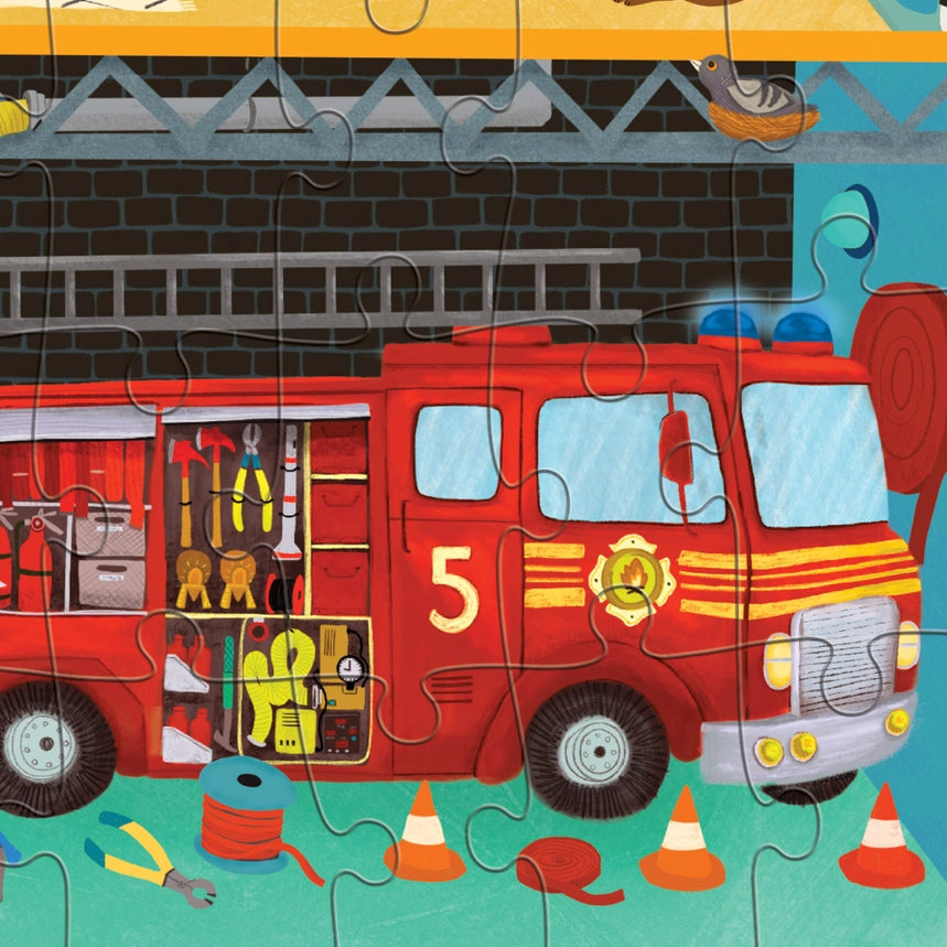 Flat House Puzzle 50 Pc Fire House