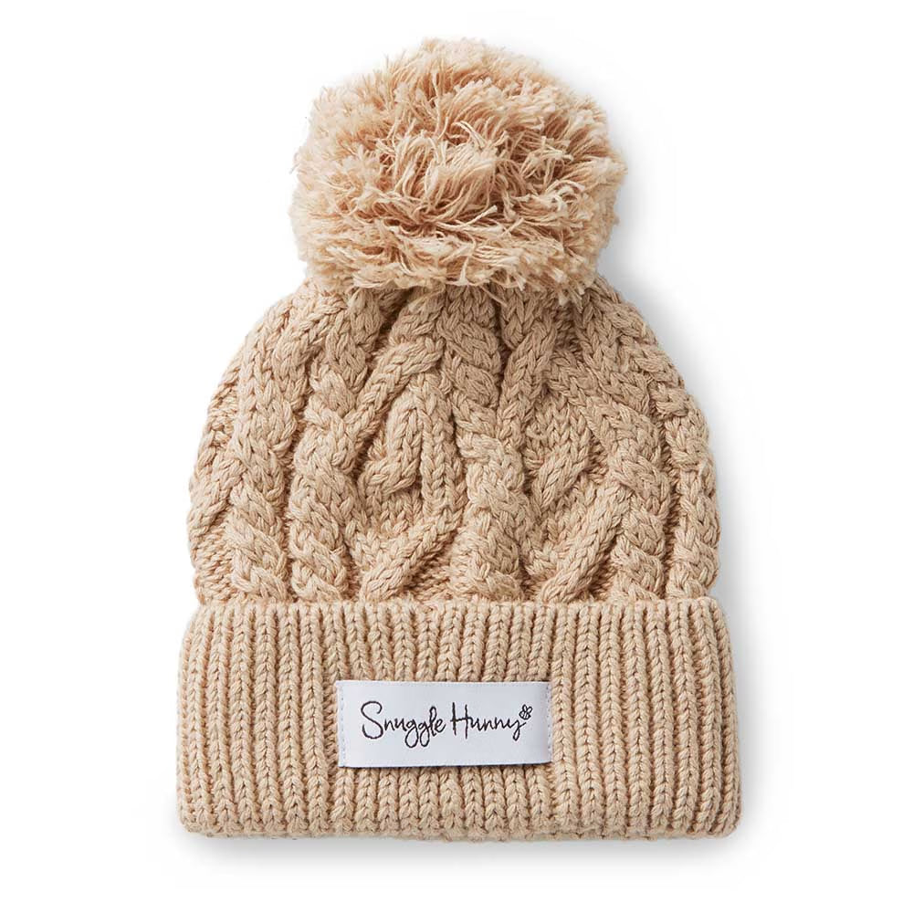 Snuggle Hunny Kids Hazelnut Organic Baby Knit Beanie | Aster & Ruby