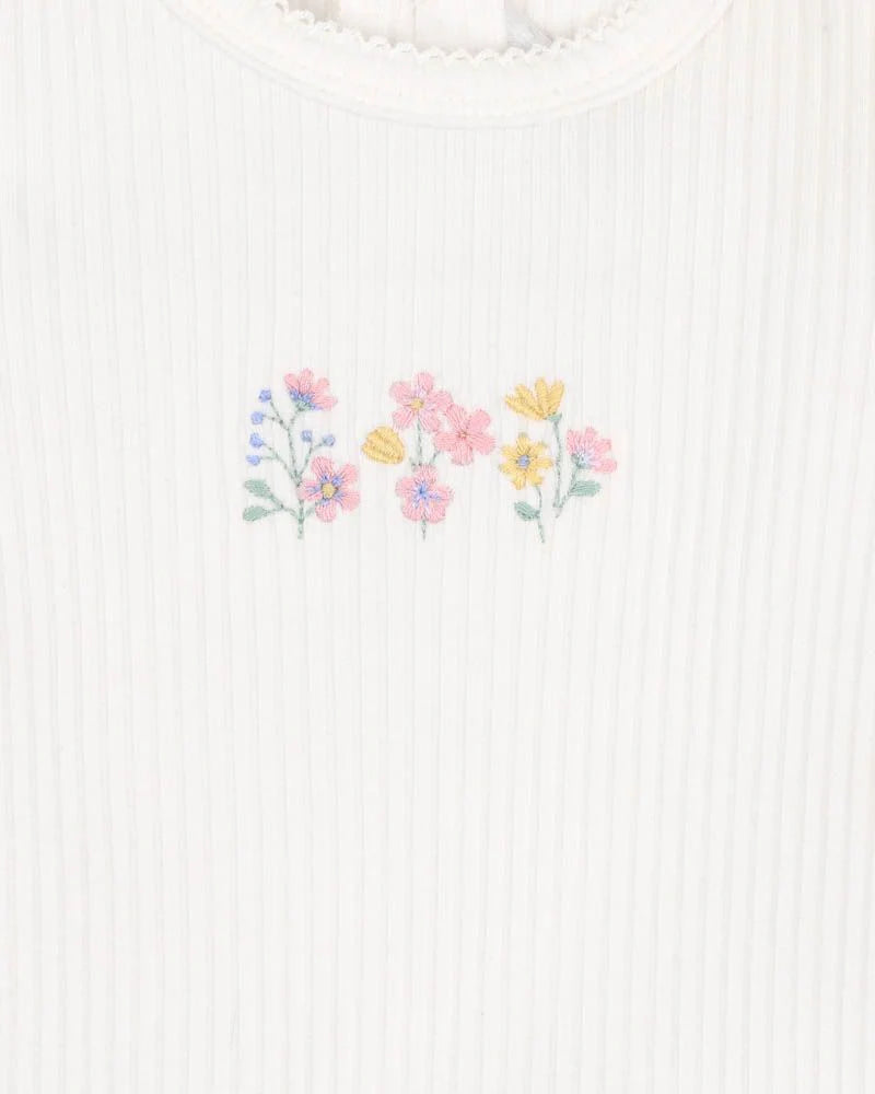 Bonnie Organic Embroidered Bodysuit