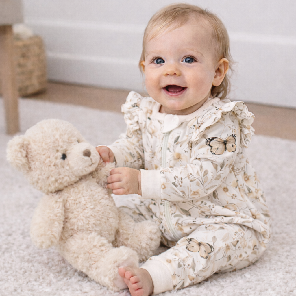Butterfly Fields Zip Romper