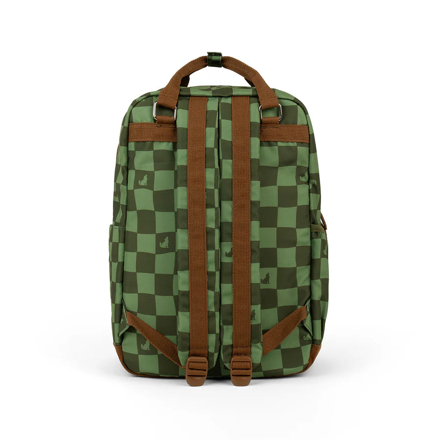 Crywolf Knapsack Green Check | Aster & Ruby