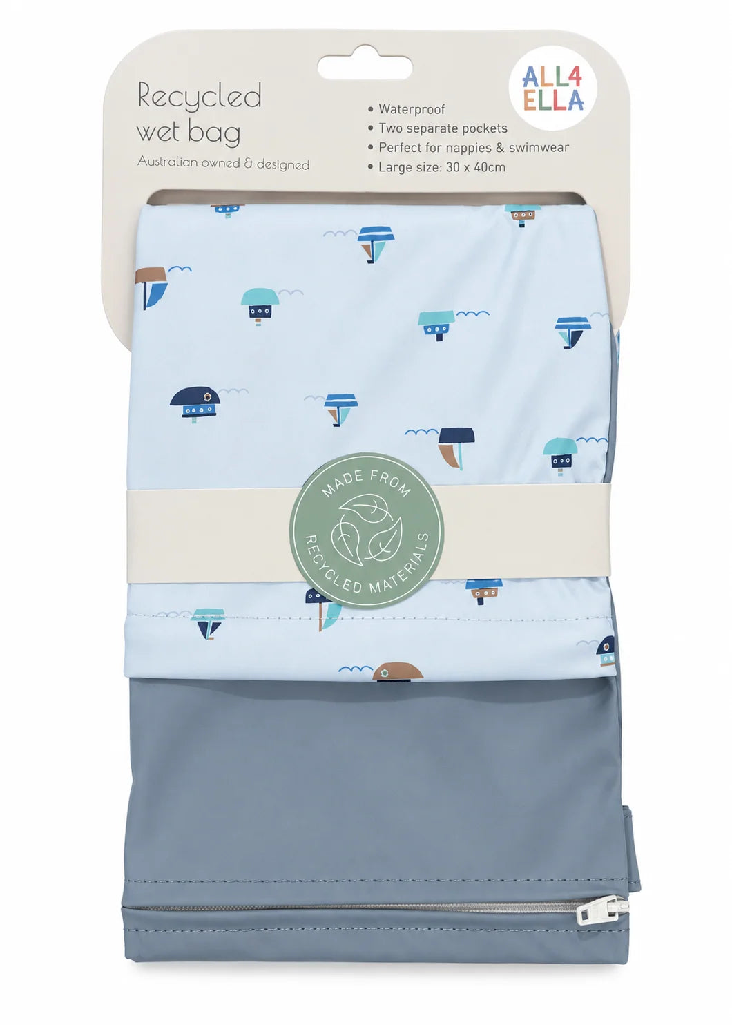 Sail Boats Recycled Wet Bag