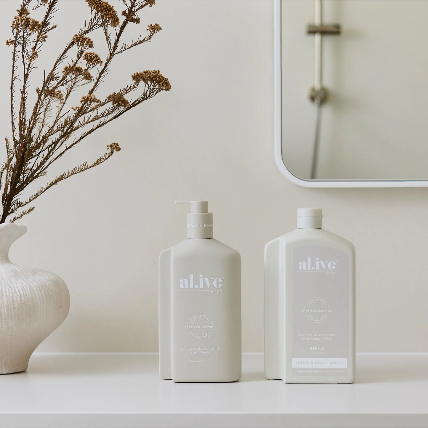 Wash Refill 1L Sea Cotton & Coconut