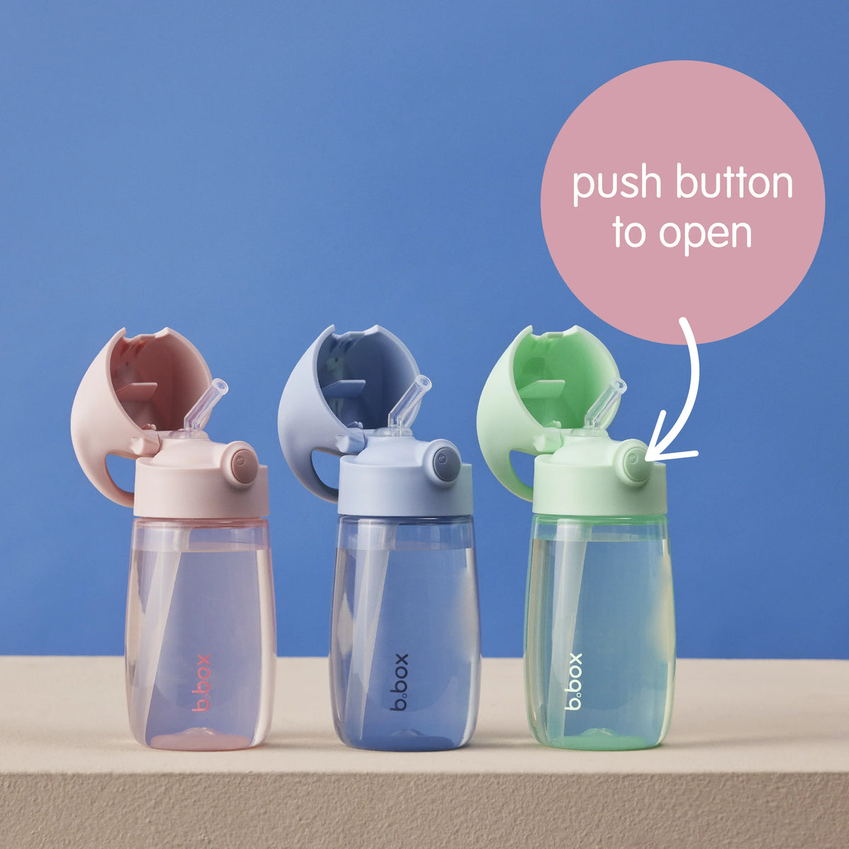 b.box b.box 380ml Drink Bottle Jnr - Blush Crush | Aster & Ruby