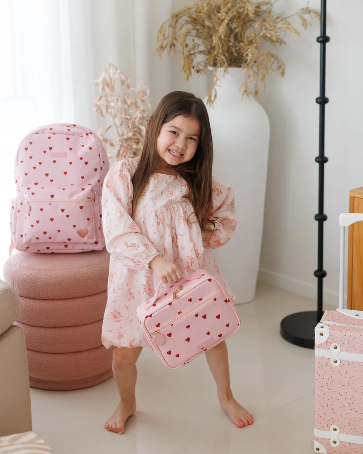 Fox & Fallow Little Hearts Large Lunch Bag | Aster & Ruby