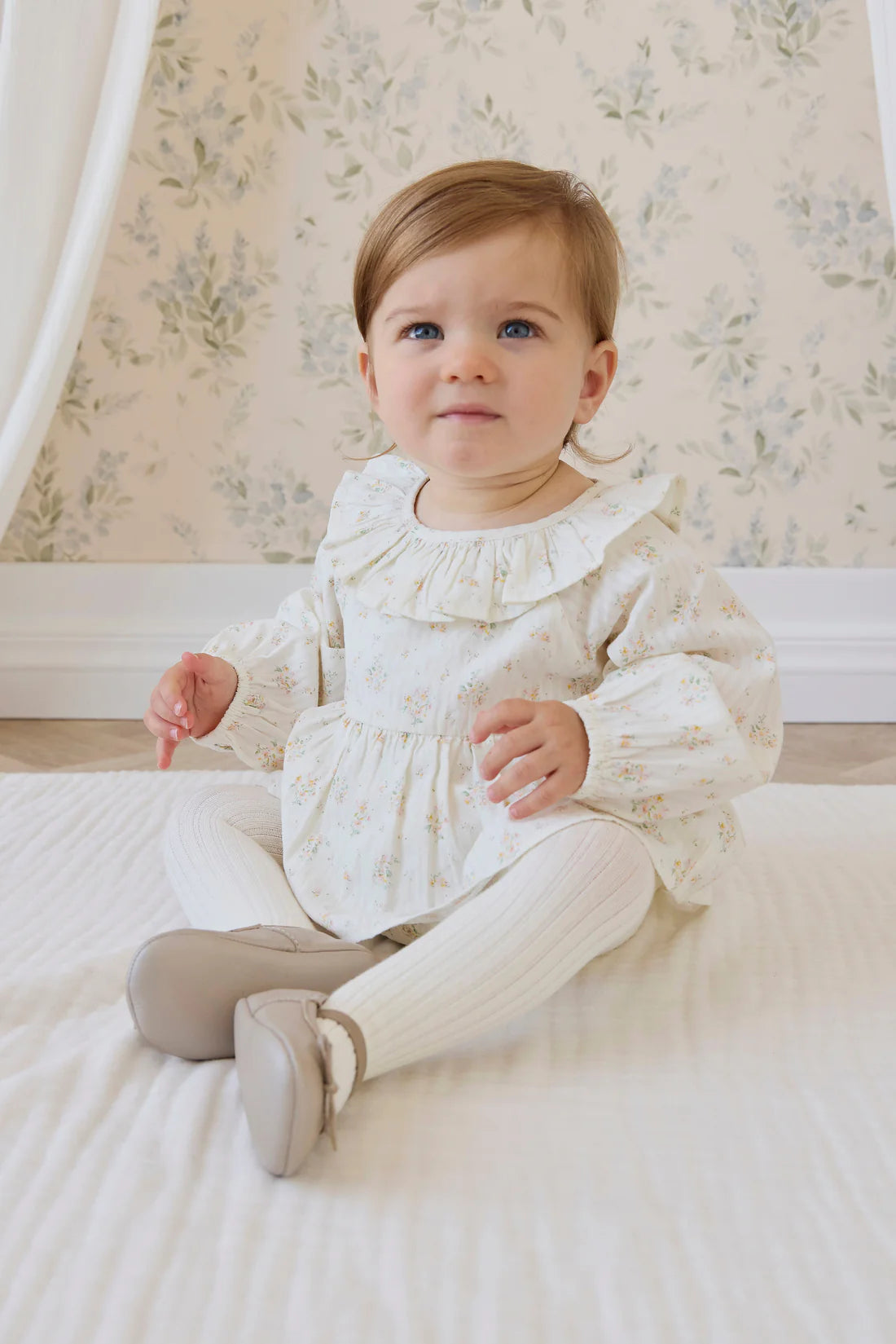 Organic Cotton Cecil Playsuit Justine Parchment