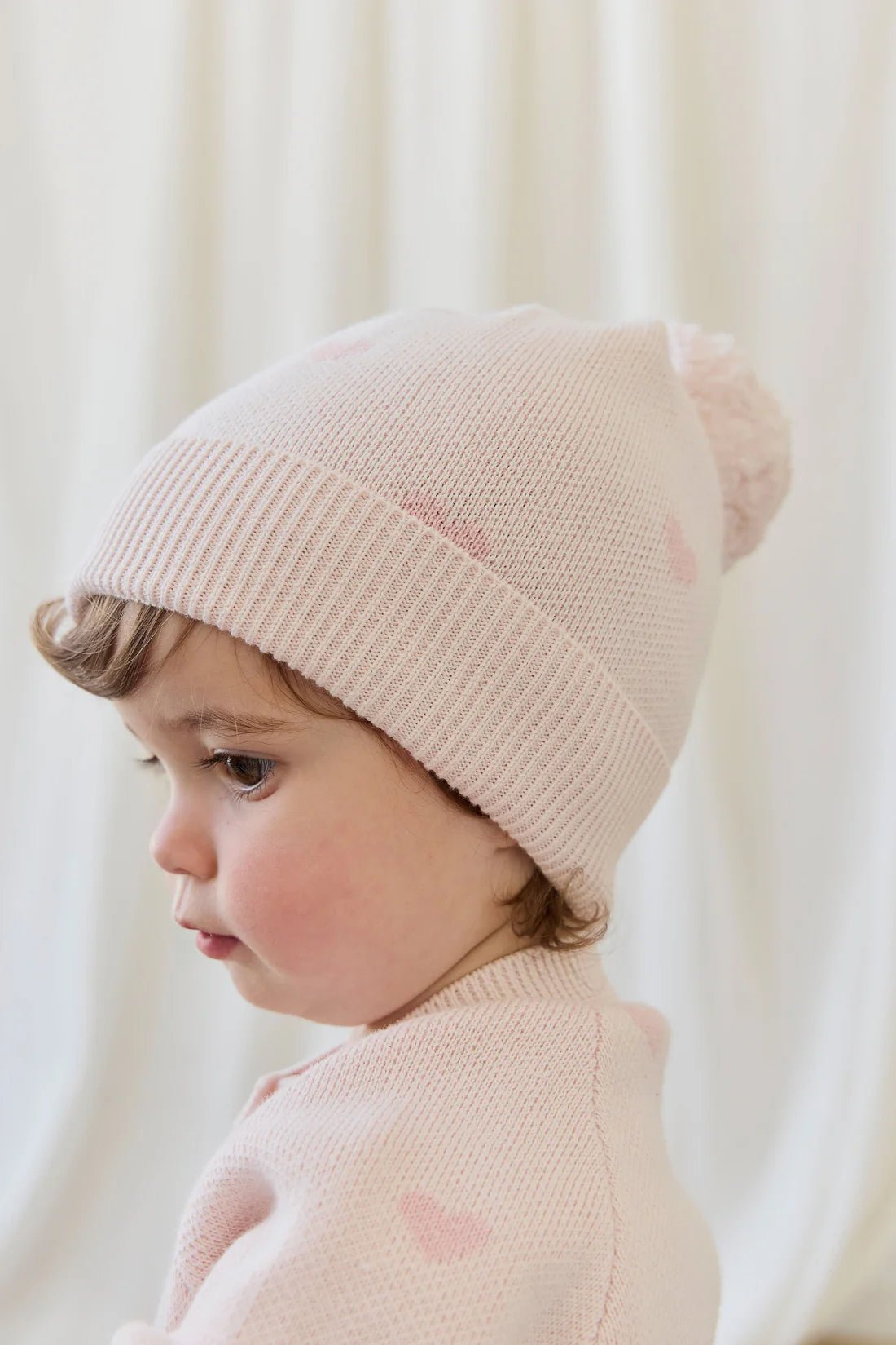 Kate Hat Kate Heart Jacquard Cotton Candy