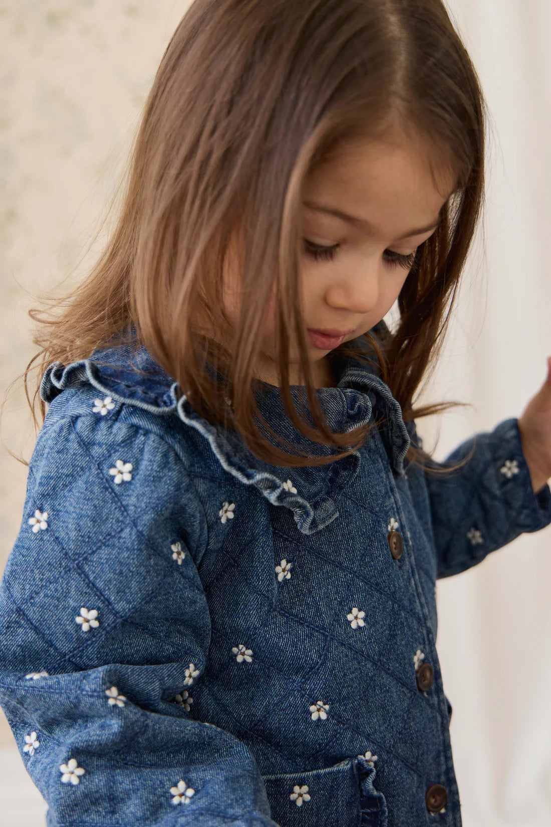 Amandine Jacket Josie Floral Denim