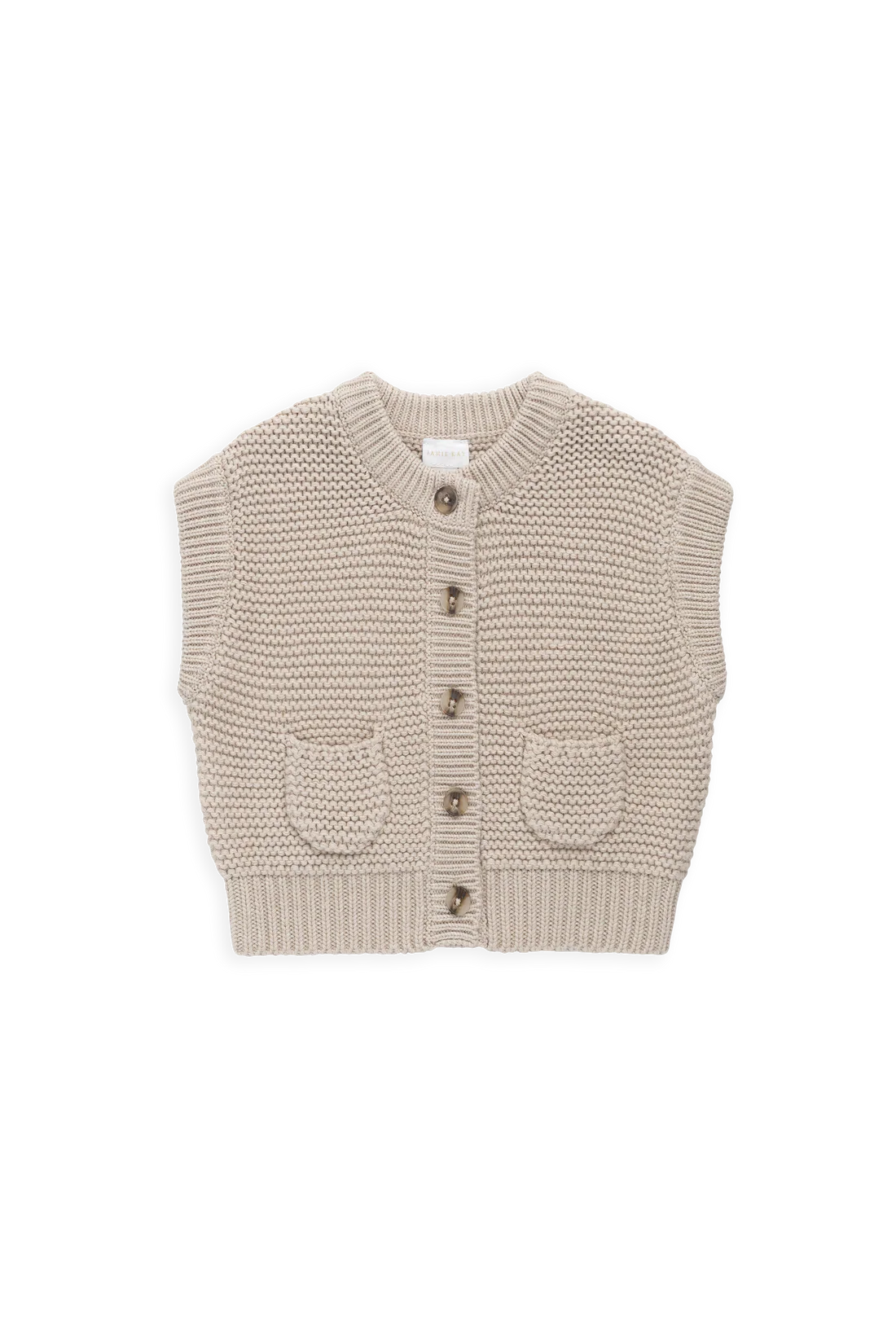 Rome Knit Vest Oat