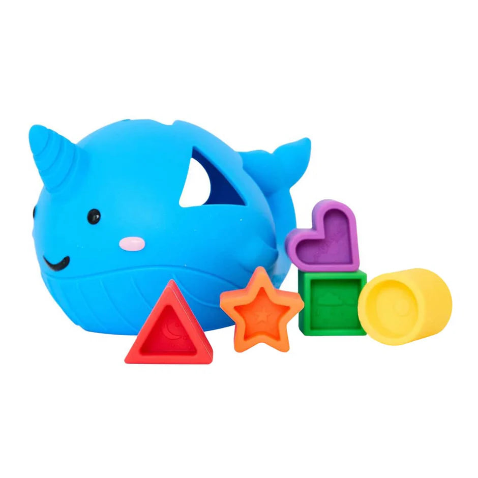 Jellystone Narwhal Shape Sorter Bright | Aster & Ruby