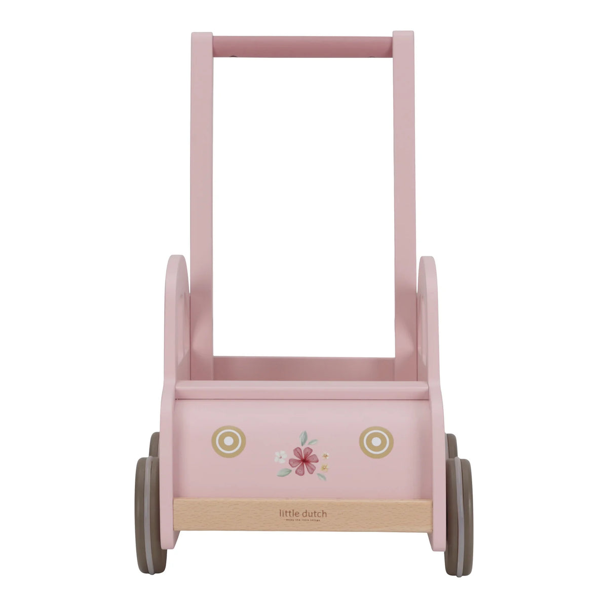 Wooden Baby Walker Pink