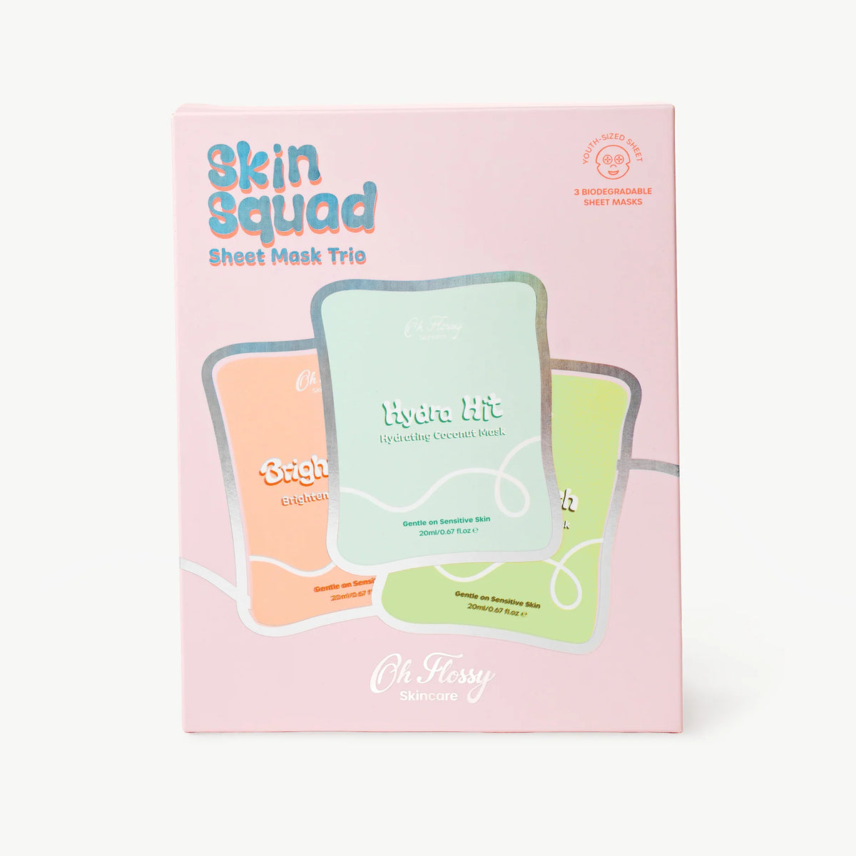 Skin Squad Sheet Mask Trio
