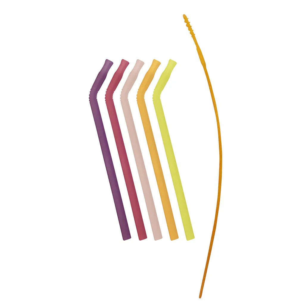 b.box b.box Reuseable Silicone Straws - Very Berry | Aster & Ruby