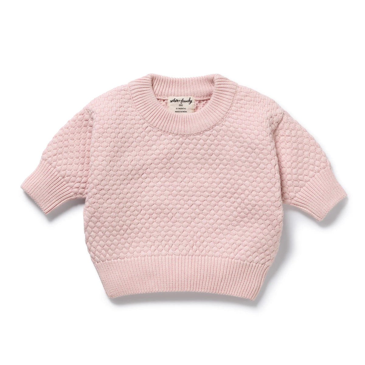 Marshmellow Organic Knitted Bubble Jumper