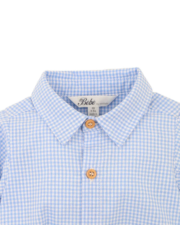 Jake Check Shirt Bodysuit