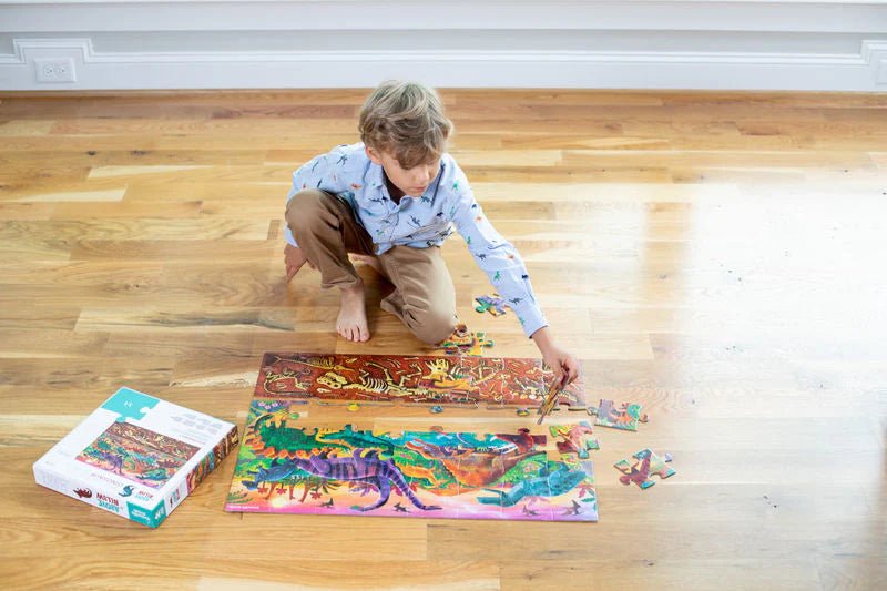 Above & Below Puzzle 48 pc Dinosaur World - Aster & Ruby