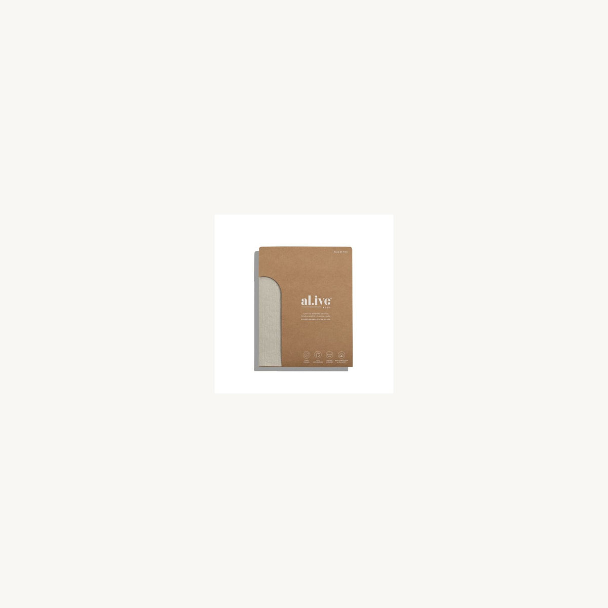 Al.ive Body Biodegradable Dish Cloth Pack of 2 | Aster & Ruby