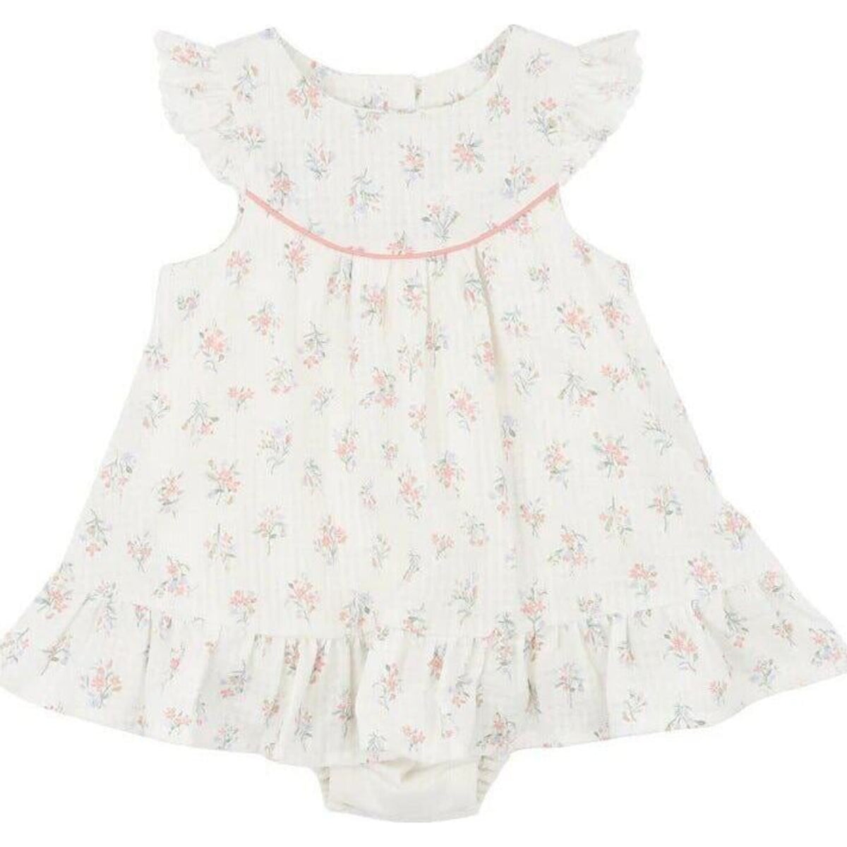 Bebe ANYA DISTY PRINT OVERLAY DRESS | Aster & Ruby
