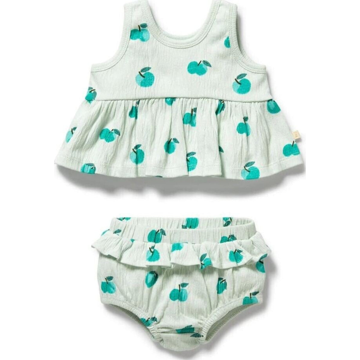 Wilson & Frenchy Apple Papple Organic Ruffle Set | Aster & Ruby