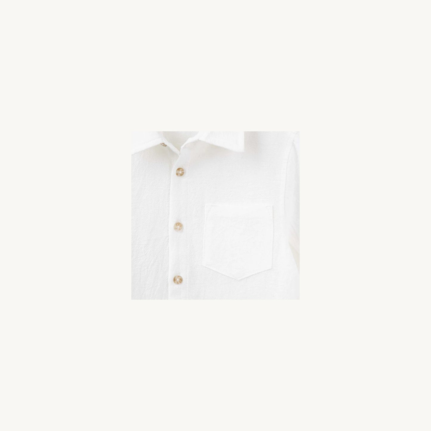 Archie L/S Button Shirt Ivory – children's product by Designer Kidz | Aster & Ruby
