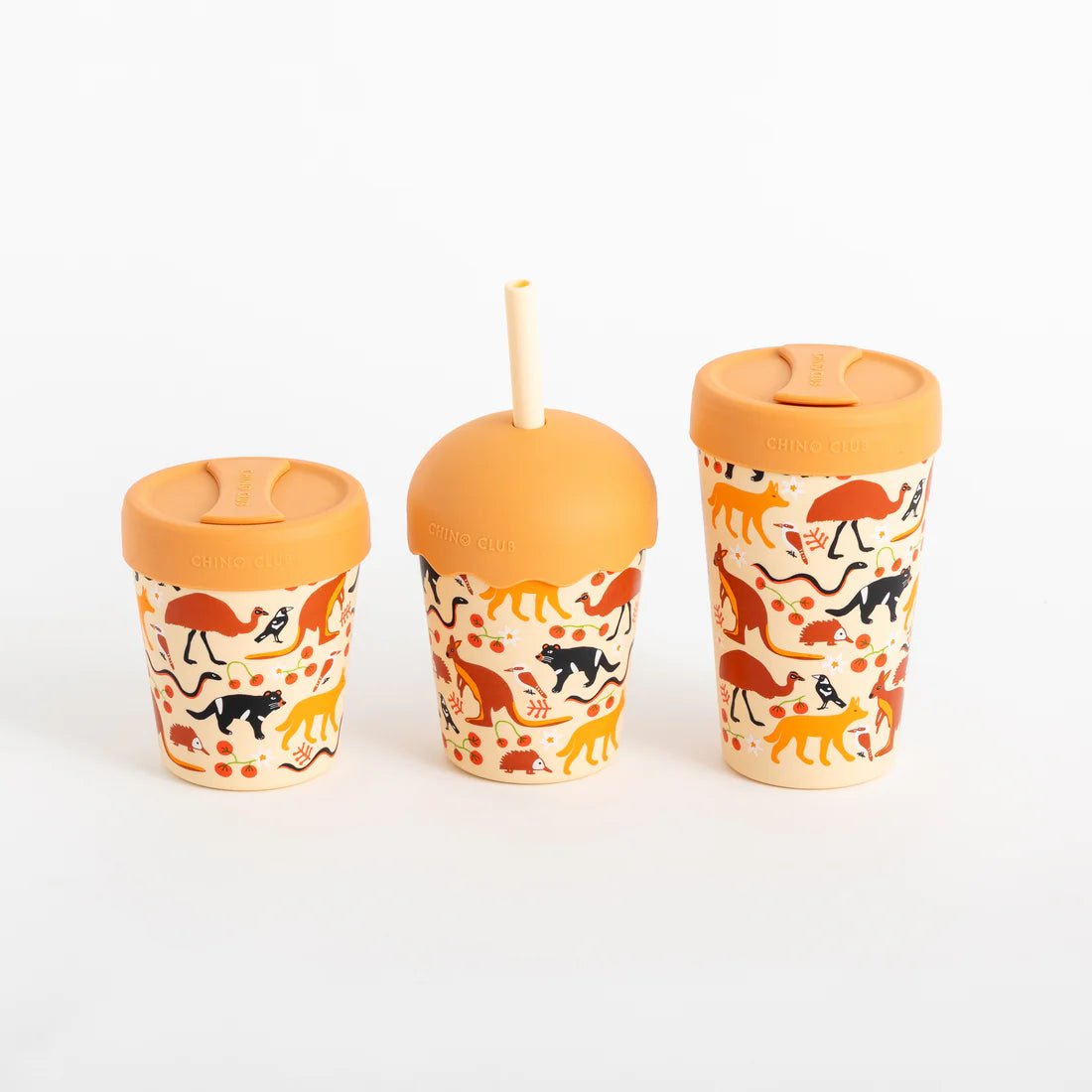 Aussie Animals Mini Smoothie Cup & Straw 200ml - Aster & Ruby