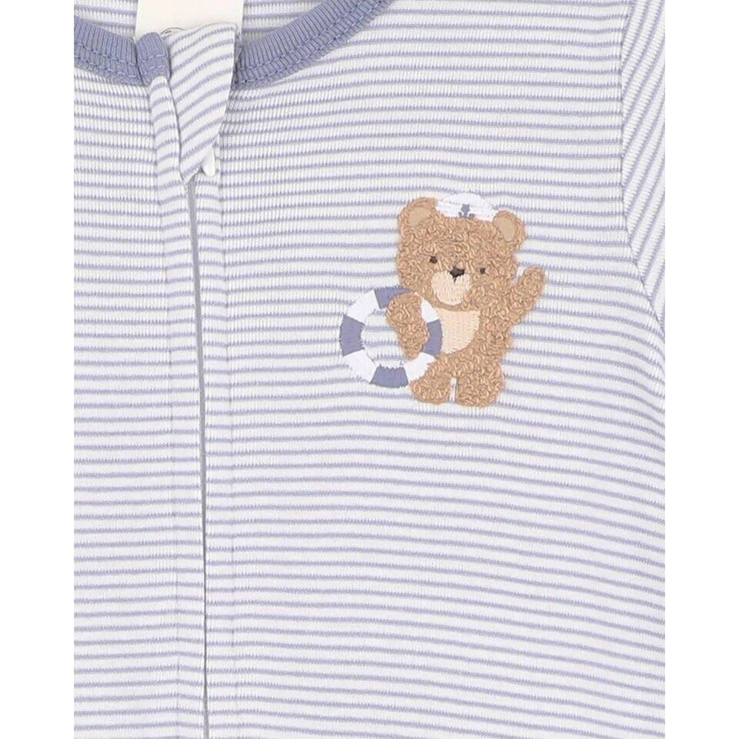 AXEL ORGANIC STRIPE SS ZIP ROMPER – children's product by Bebe | Aster & Ruby