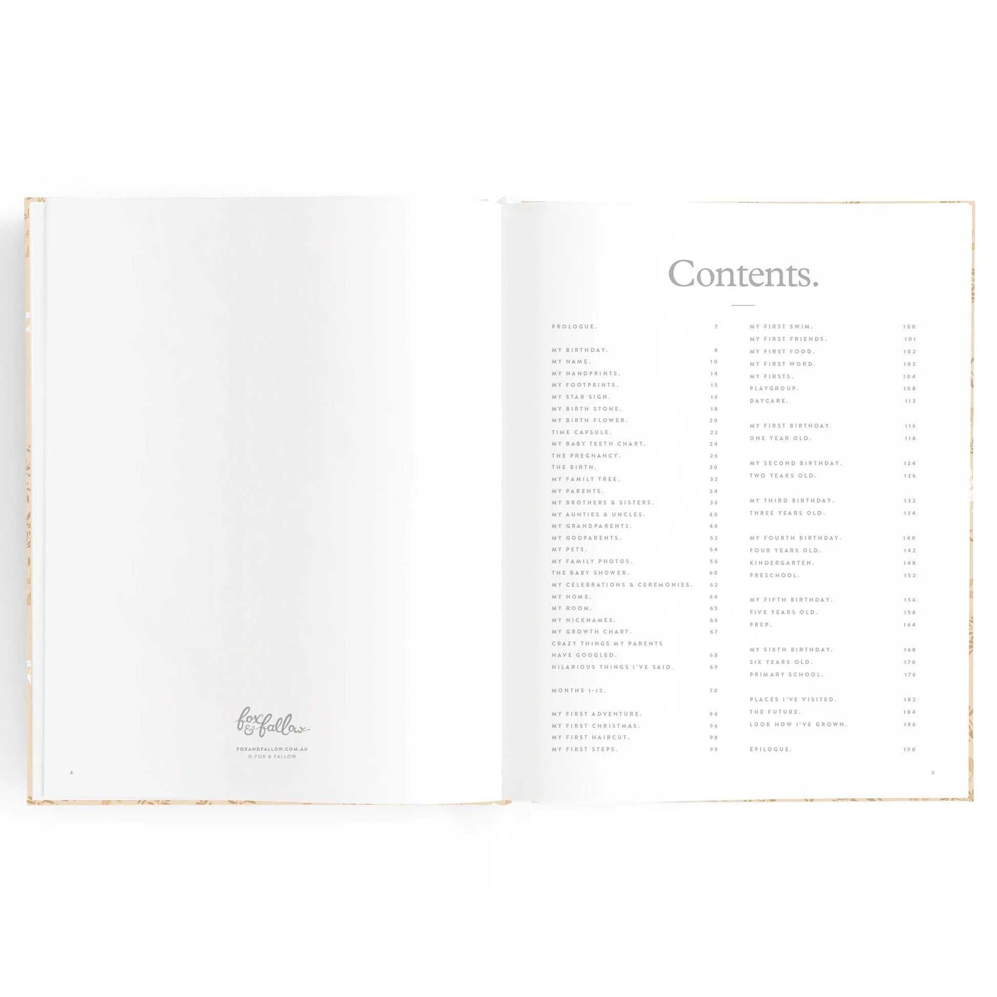 Baby Book Cedarwood - Aster & Ruby