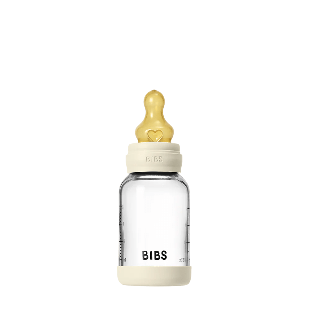 Baby Glass Bottle Set 120ml Latex Ivory - Aster & Ruby