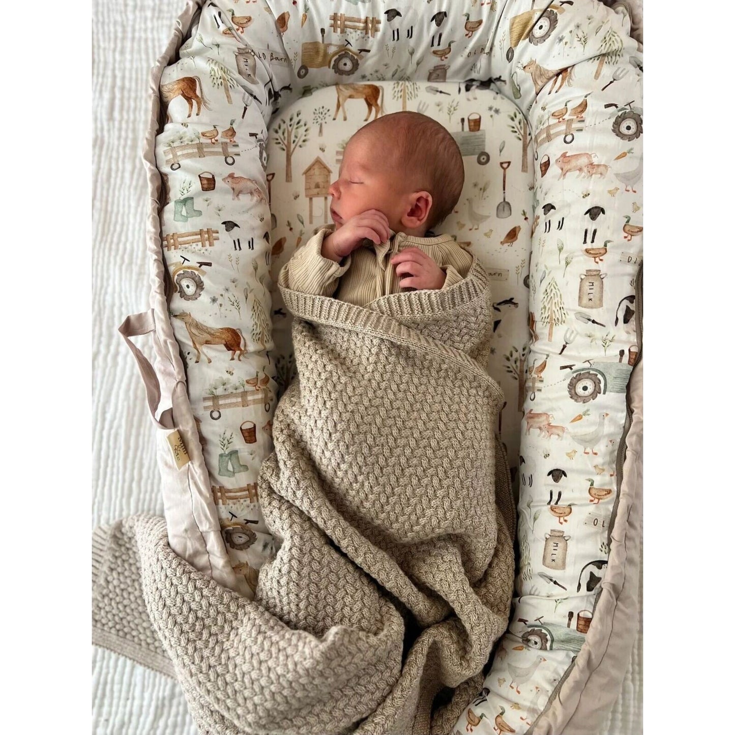 Baby Lounger Farm Life – children's product by Cuddle Bug & Co | Aster & Ruby