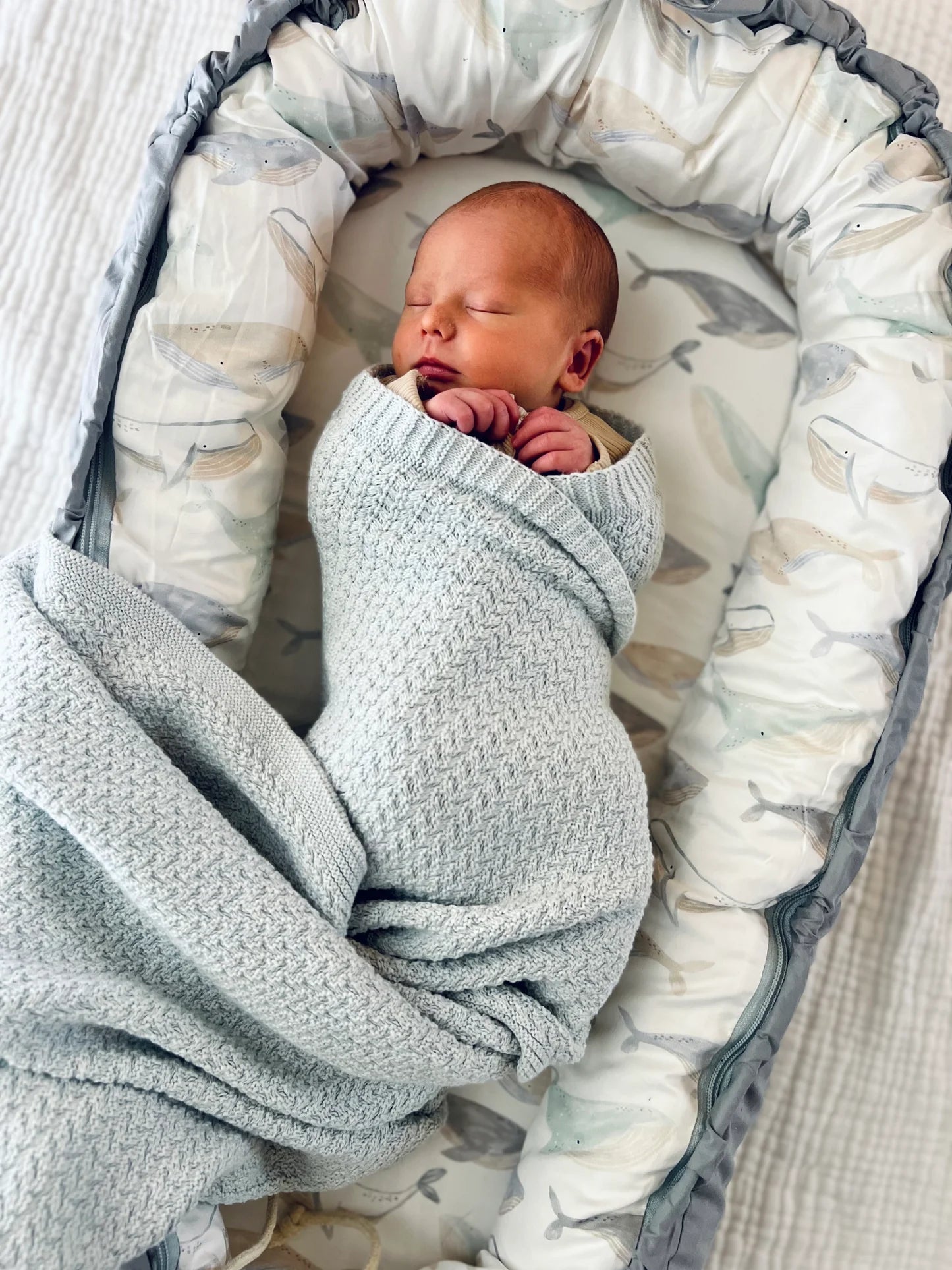 Baby Lounger Whales - Aster & Ruby