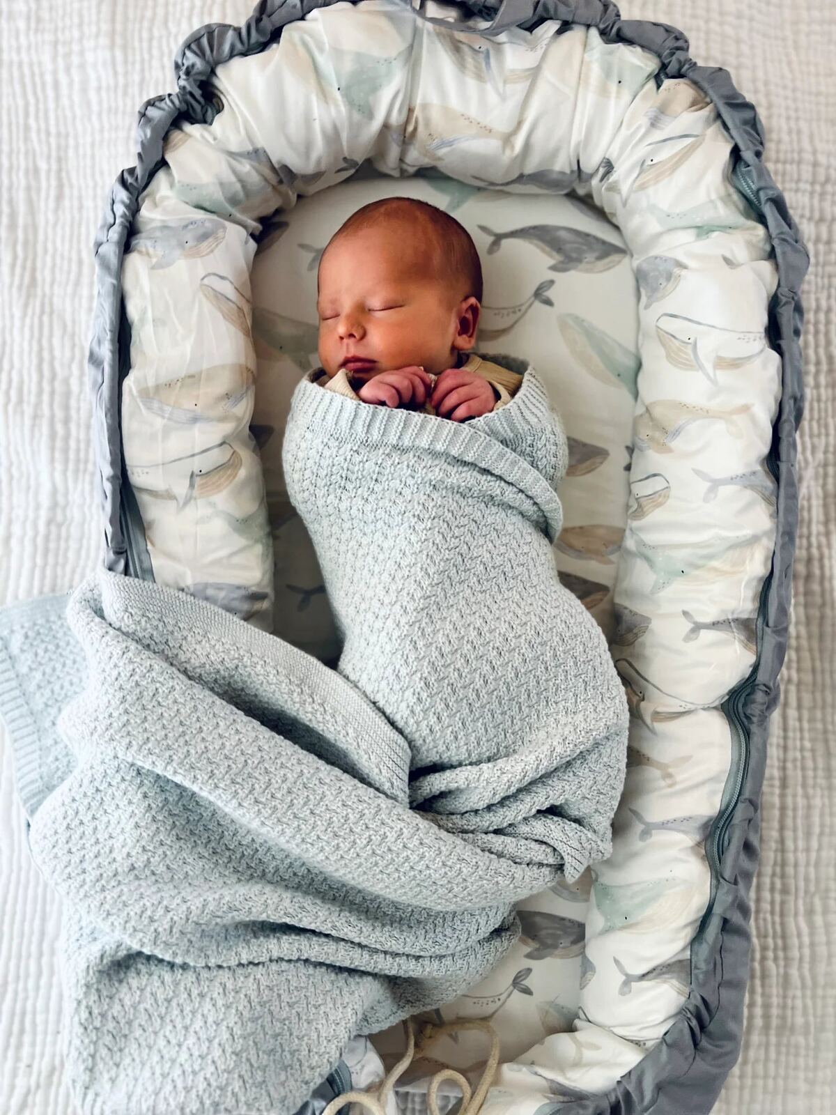 Baby Lounger Whales – Aster & Ruby