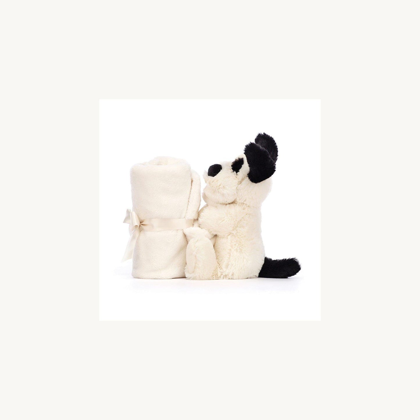 Bashful Black & Cream Puppy Blankie – children's product by Jellycat | Aster & Ruby