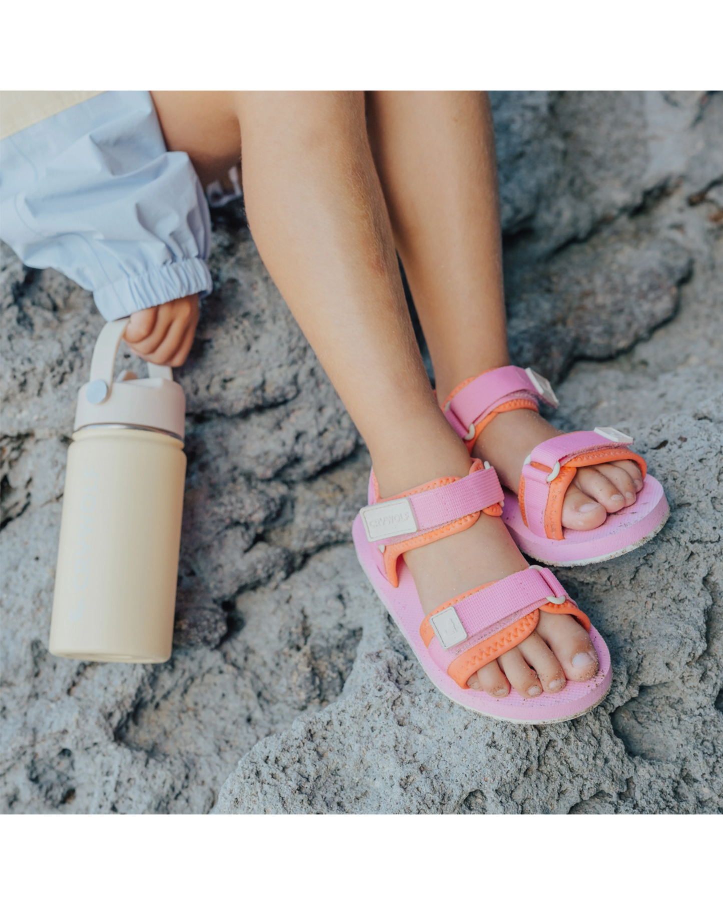 Beach Sandal Candy Pink - Aster & Ruby