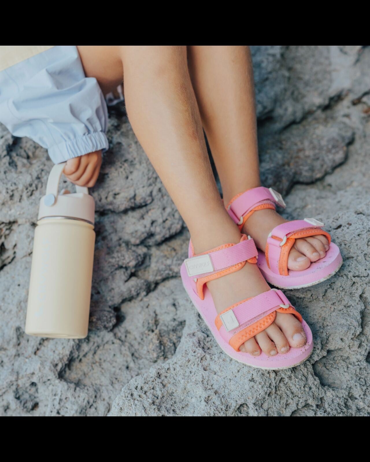 Beach Sandal Candy Pink – EU20, EU21, EU22, EU23, EU24, EU25, EU26, EU27 – Aster & Ruby