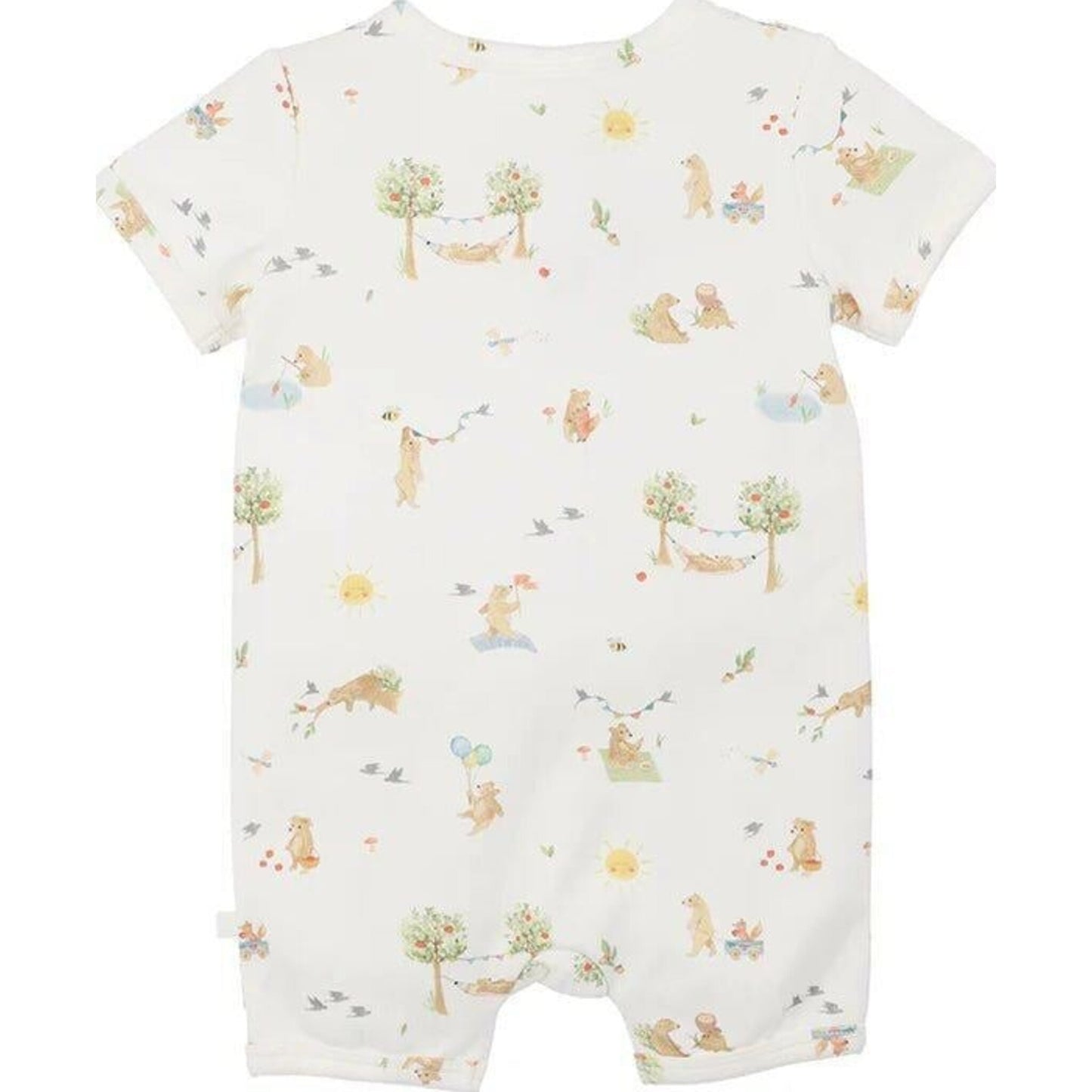BEAR ORGANIC SS ZIPSUIT – children's product by Bebe | Aster & Ruby