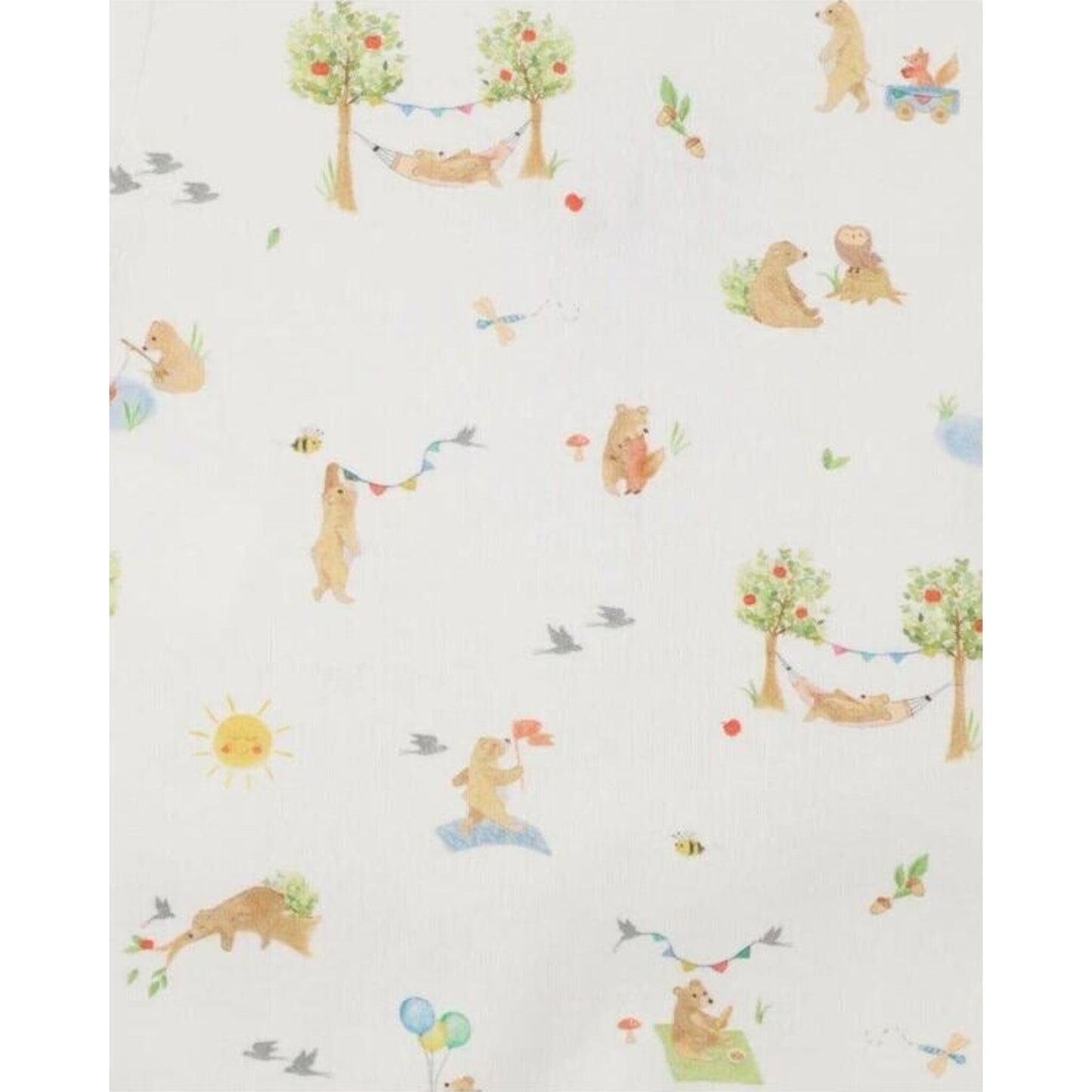 BEAR ORGANIC SS ZIPSUIT – children's product by Bebe | Aster & Ruby