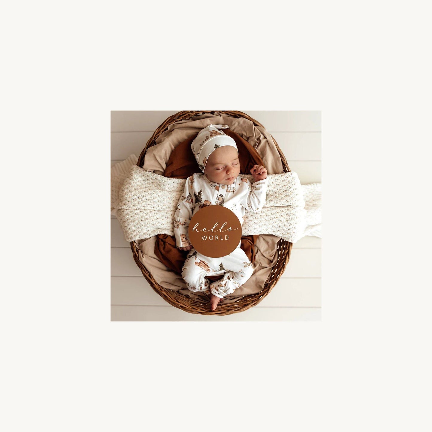 Snuggle Hunny Kids Bears & Bronze Reversible Milestone Cards | Aster & Ruby