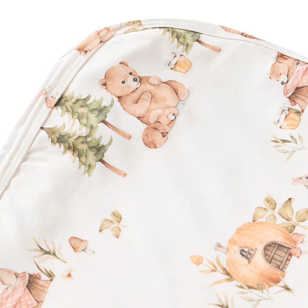 Snuggle Hunny Kids Bears Organic Jersey Wrap & Beanie Set | Aster & Ruby