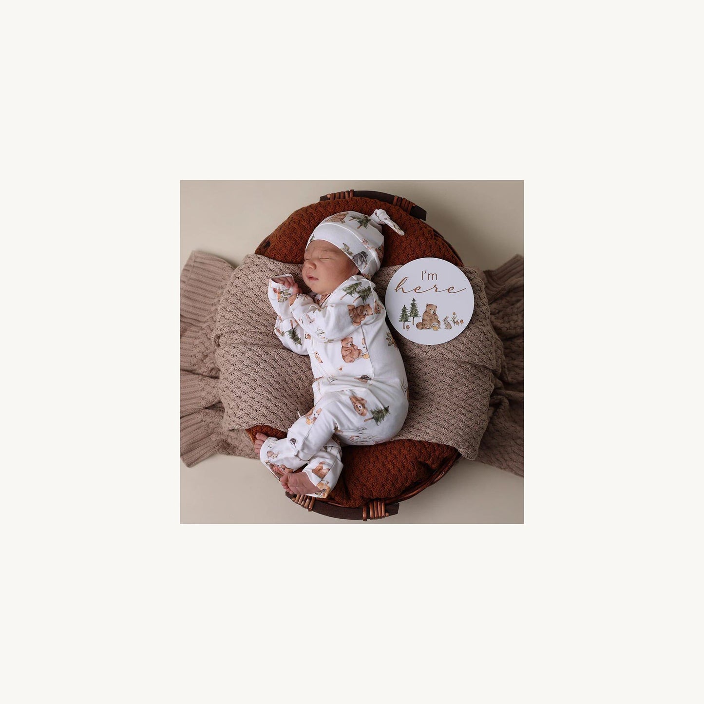 Snuggle Hunny Kids Bears Organic Snugglesuit Convertible Romper | Aster & Ruby