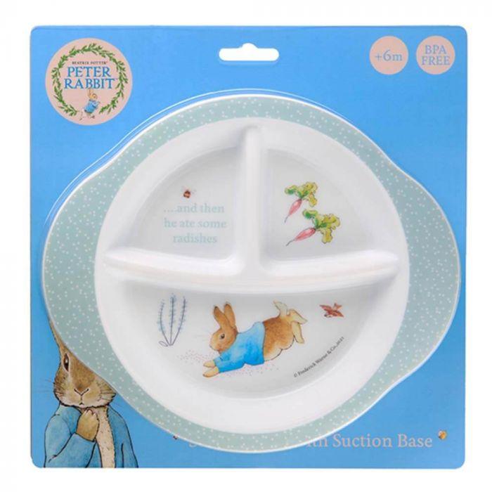 PETER RABBIT SECTION PLATE WITH SUCTION BASE PETER RABBIT SECTION PLATE WITH SUCTION BASE