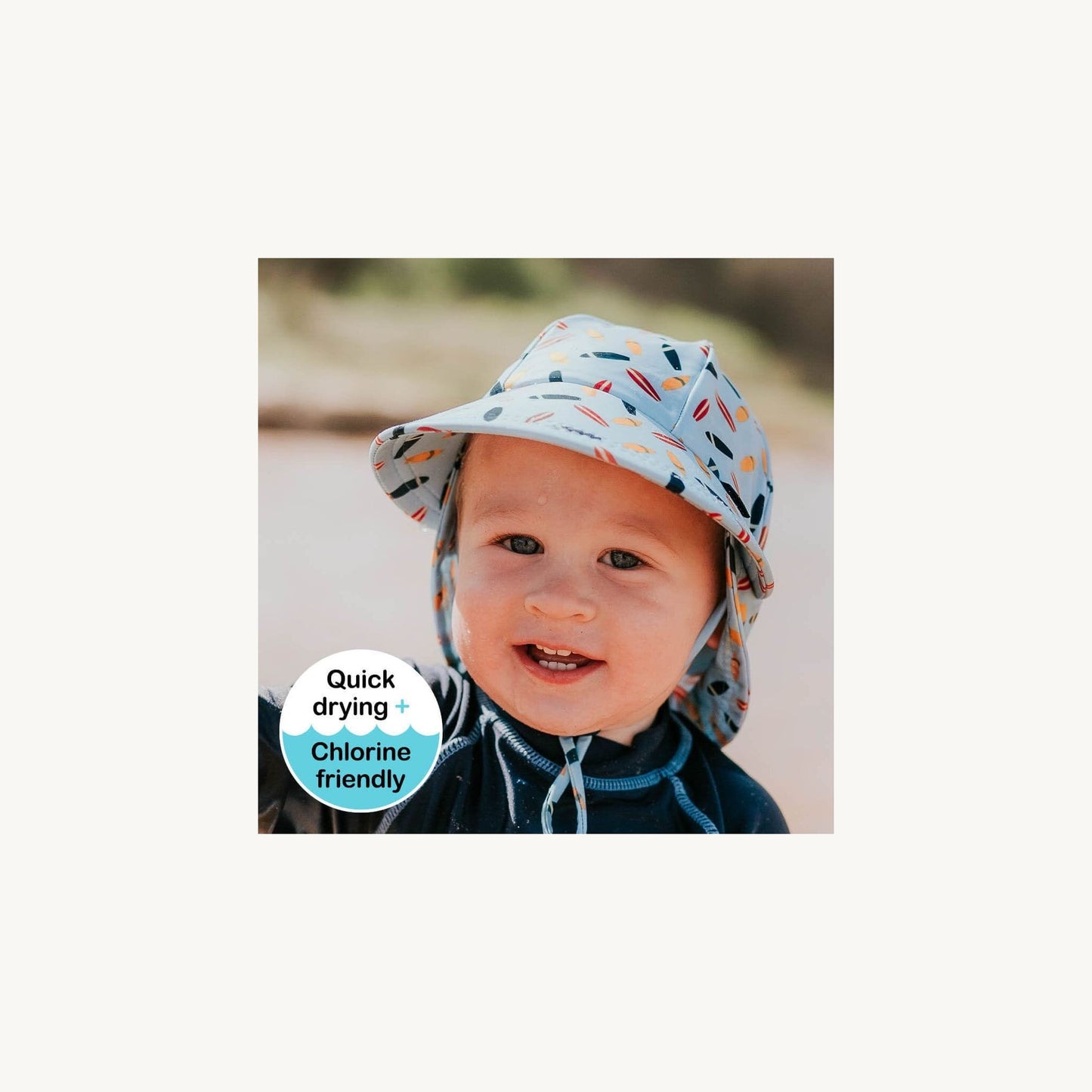 Bedhead Swim Legionnaire Beach Hat - Surfboard – baby sunhat for warm weather by Bedhead | Aster & Ruby