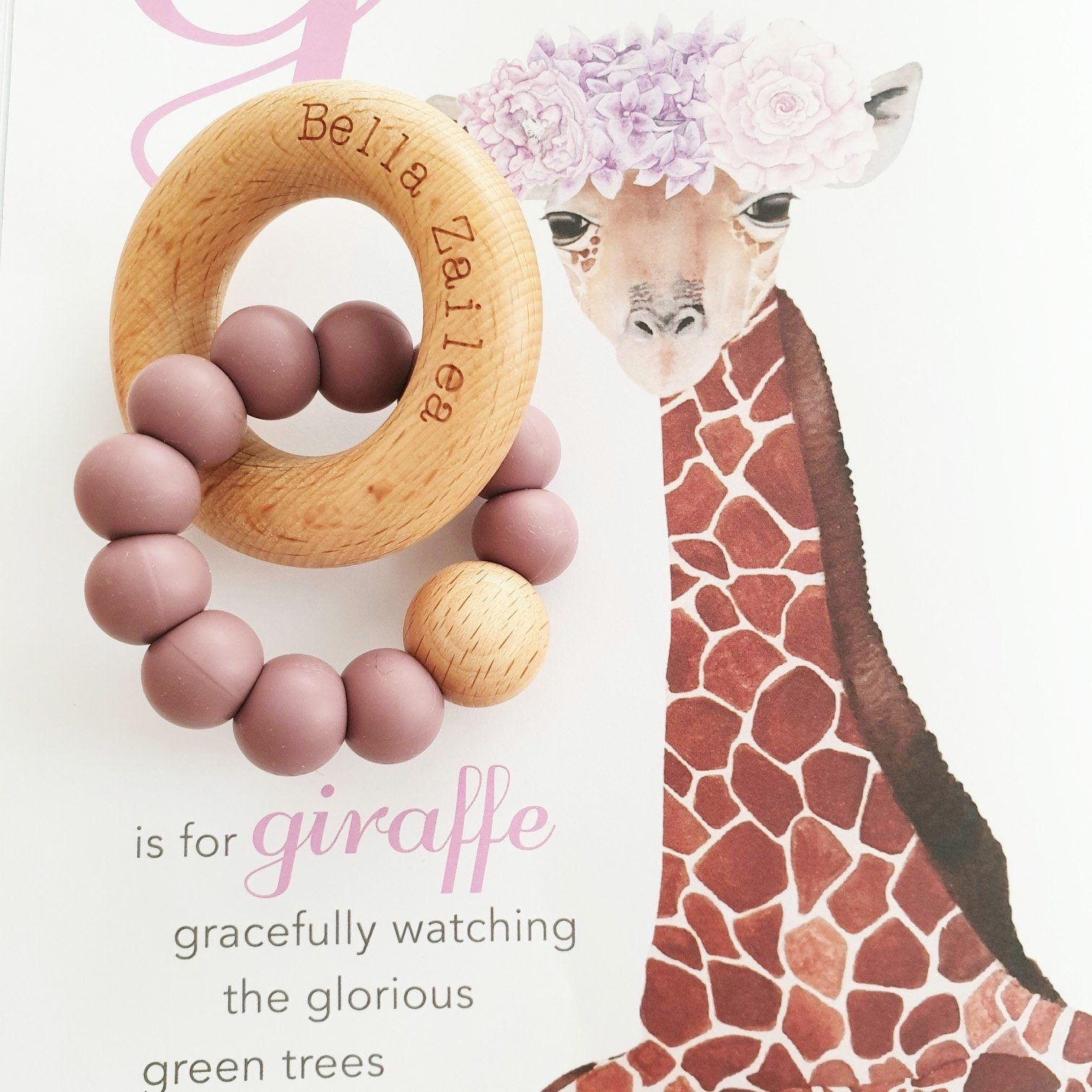 Bella Zailea Nova Teether Plum-Aster & Ruby