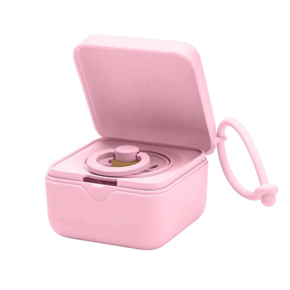 BIBS Pacifier Box Baby Pink | Aster & Ruby