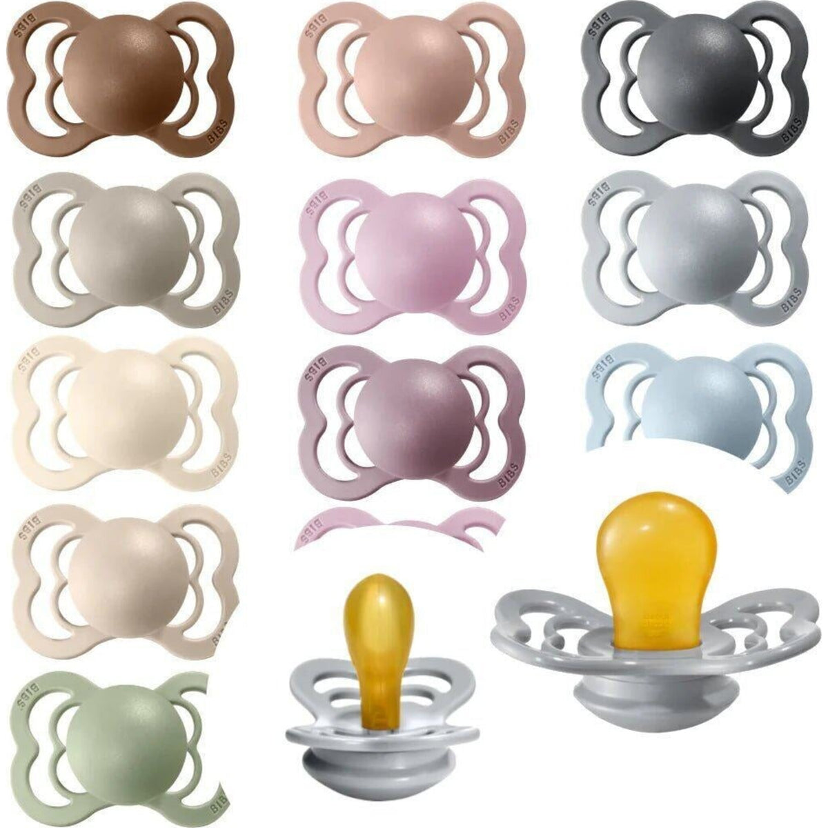 BIBS BIBS Supreme Natural Rubber Dummies 2pk | Aster & Ruby